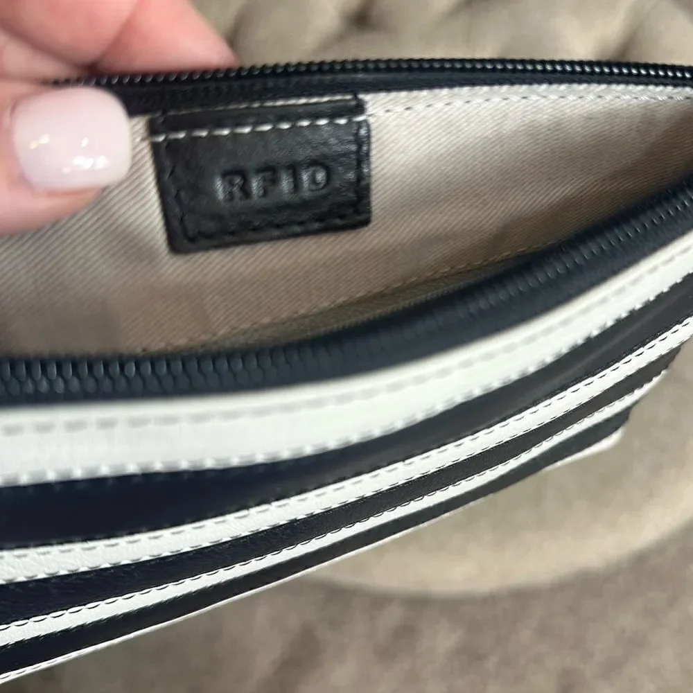 N/A striped leather